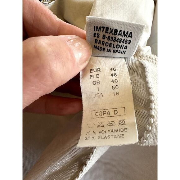 KUNY BARCELONA Women's Paisley Floral Tankini One Piece Swimsuit Pink Size 16 - Picture 9 of 9